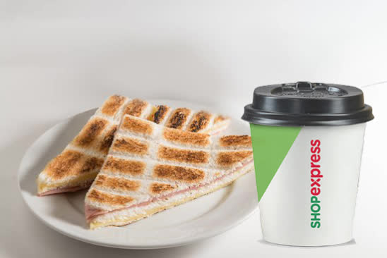 cafe chico y grande para llevar + tostado