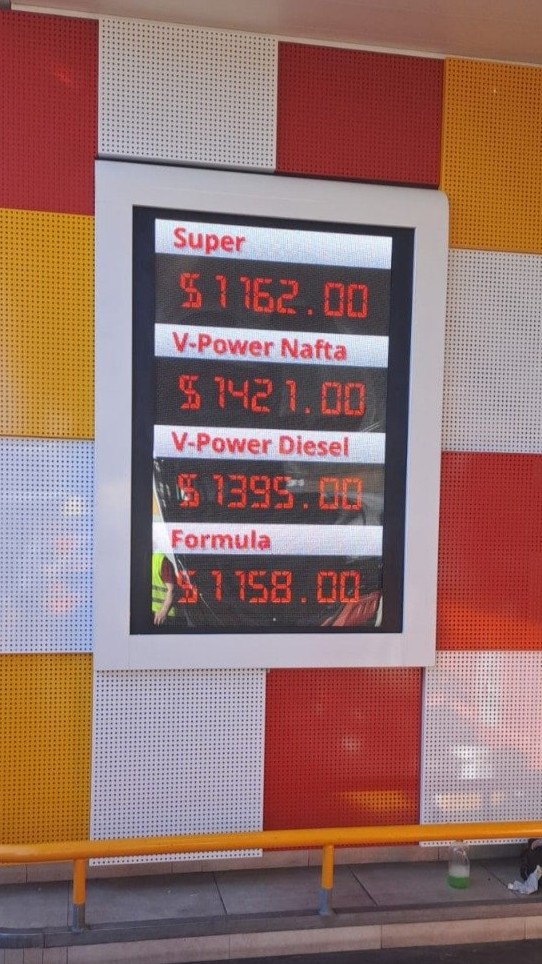 cartel de precios